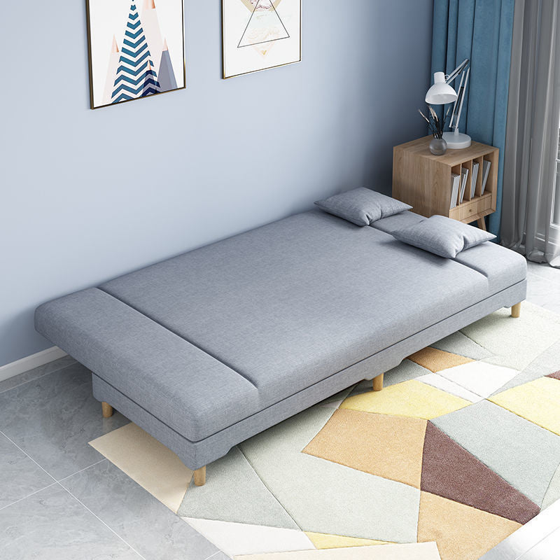 Scandinavian Convertible Sleeper Sofa 31.5" High Armless Settee Clearhalo 'furn' 'furn_sofas' 'Furniture' 'furniture_sofas' 'kitchen' 'kitchen_sofas' 'Living Room Furniture' 'Sofa' 'sofas' 4777588