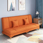 Scandinavian Convertible Sleeper Sofa 31.5" High Armless Settee Orange Red Clearhalo 'furn' 'furn_sofas' 'Furniture' 'furniture_sofas' 'kitchen' 'kitchen_sofas' 'Living Room Furniture' 'Sofa' 'sofas' 4777590