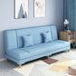 Scandinavian Convertible Sleeper Sofa 31.5" High Armless Settee Sky Blue Clearhalo 'furn' 'furn_sofas' 'Furniture' 'furniture_sofas' 'kitchen' 'kitchen_sofas' 'Living Room Furniture' 'Sofa' 'sofas' 4777592