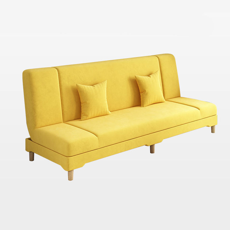 Scandinavian Convertible Sleeper Sofa 31.5" High Armless Settee Clearhalo 'furn' 'furn_sofas' 'Furniture' 'furniture_sofas' 'kitchen' 'kitchen_sofas' 'Living Room Furniture' 'Sofa' 'sofas' 4777596