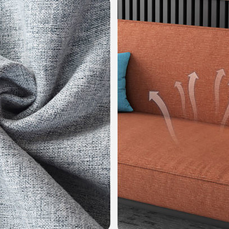 Scandinavian Convertible Sleeper Sofa 31.5" High Armless Settee Clearhalo 'furn' 'furn_sofas' 'Furniture' 'furniture_sofas' 'kitchen' 'kitchen_sofas' 'Living Room Furniture' 'Sofa' 'sofas' 4777599