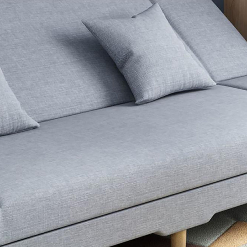 Scandinavian Convertible Sleeper Sofa 31.5" High Armless Settee Clearhalo 'furn' 'furn_sofas' 'Furniture' 'furniture_sofas' 'kitchen' 'kitchen_sofas' 'Living Room Furniture' 'Sofa' 'sofas' 4777600