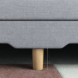 Scandinavian Convertible Sleeper Sofa 31.5" High Armless Settee Clearhalo 'furn' 'furn_sofas' 'Furniture' 'furniture_sofas' 'kitchen' 'kitchen_sofas' 'Living Room Furniture' 'Sofa' 'sofas' 4777601