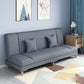 Scandinavian Convertible Sleeper Sofa 31.5" High Armless Settee Grey Clearhalo 'furn' 'furn_sofas' 'Furniture' 'furniture_sofas' 'kitchen' 'kitchen_sofas' 'Living Room Furniture' 'Sofa' 'sofas' 4777603