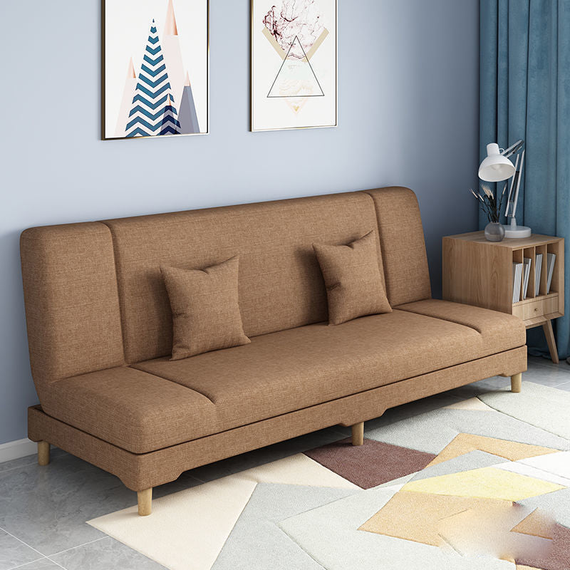 Scandinavian Convertible Sleeper Sofa 31.5" High Armless Settee Coffee Clearhalo 'furn' 'furn_sofas' 'Furniture' 'furniture_sofas' 'kitchen' 'kitchen_sofas' 'Living Room Furniture' 'Sofa' 'sofas' 4777604