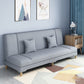 Scandinavian Convertible Sleeper Sofa 31.5" High Armless Settee Light Gray Clearhalo 'furn' 'furn_sofas' 'Furniture' 'furniture_sofas' 'kitchen' 'kitchen_sofas' 'Living Room Furniture' 'Sofa' 'sofas' 4777605