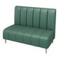 Gold Contemporary Glam Sofa 47.27"D x 25.59"W x 33.46"H 2-seat Sofa for Restaurant Green Armless Clearhalo 'furn' 'furn_sofas' 'Furniture' 'furniture_sofas' 'kitchen' 'kitchen_sofas' 'Living Room Furniture' 'Sofa' 'sofas' 4777624