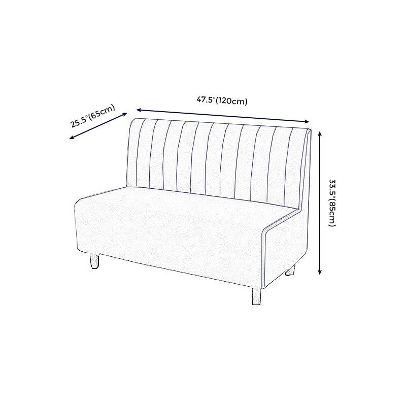 Gold Contemporary Glam Sofa 47.27"D x 25.59"W x 33.46"H 2-seat Sofa for Restaurant Clearhalo 'furn' 'furn_sofas' 'Furniture' 'furniture_sofas' 'kitchen' 'kitchen_sofas' 'Living Room Furniture' 'Sofa' 'sofas' 4777626