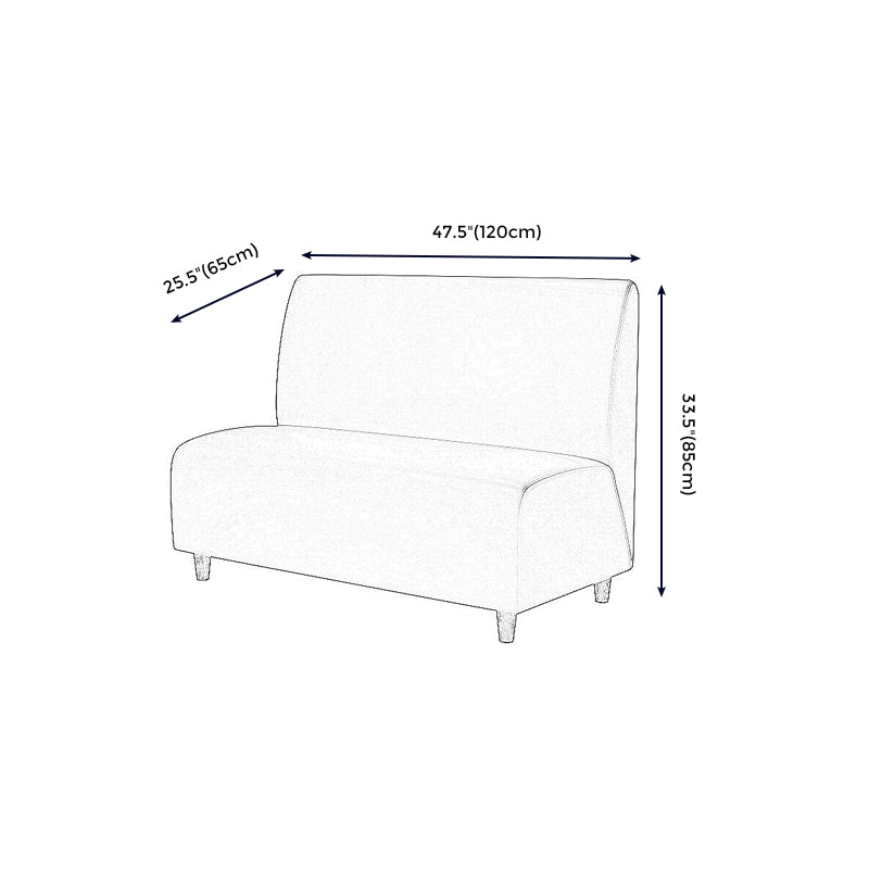 Gold Contemporary Glam Sofa 47.27"D x 25.59"W x 33.46"H 2-seat Sofa for Restaurant Clearhalo 'furn' 'furn_sofas' 'Furniture' 'furniture_sofas' 'kitchen' 'kitchen_sofas' 'Living Room Furniture' 'Sofa' 'sofas' 4777628