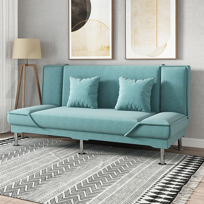 Armless Settee with Cotton Blend 19.68" W Convertible Sleeper Sofa for Living Room Clearhalo 'furn' 'furn_sofas' 'Furniture' 'furniture_sofas' 'kitchen' 'kitchen_sofas' 'Living Room Furniture' 'Sofa' 'sofas' 4777630