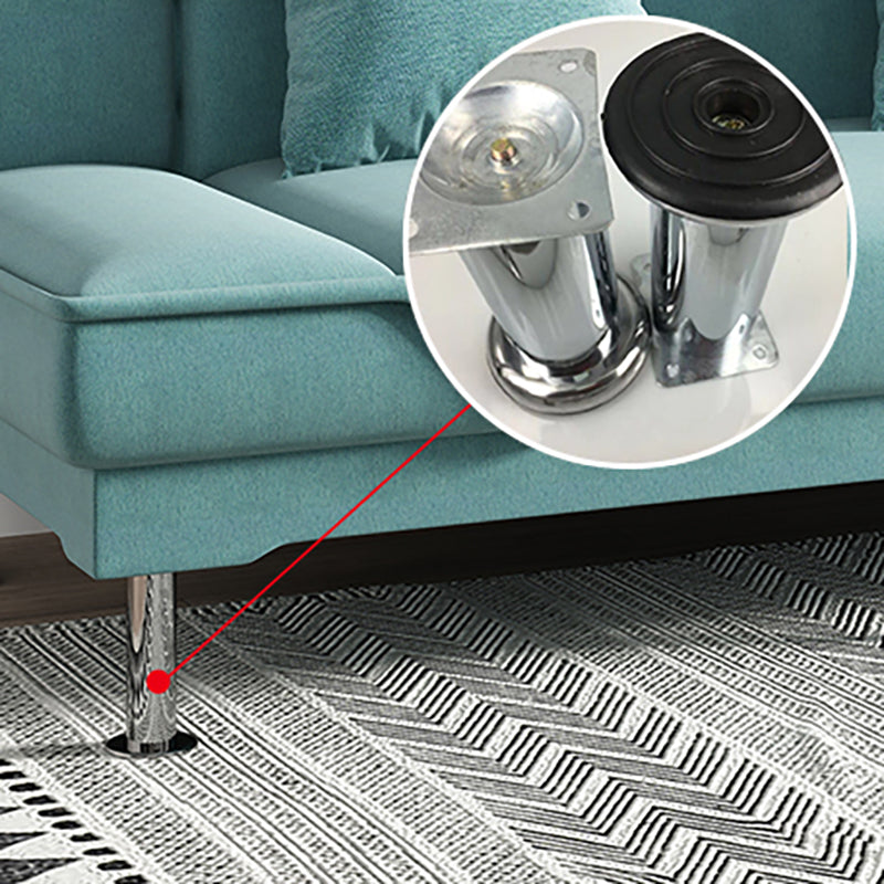 Armless Settee with Cotton Blend 19.68" W Convertible Sleeper Sofa for Living Room Clearhalo 'furn' 'furn_sofas' 'Furniture' 'furniture_sofas' 'kitchen' 'kitchen_sofas' 'Living Room Furniture' 'Sofa' 'sofas' 4777636