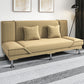 Armless Settee with Cotton Blend 19.68" W Convertible Sleeper Sofa for Living Room Khaki Clearhalo 'furn' 'furn_sofas' 'Furniture' 'furniture_sofas' 'kitchen' 'kitchen_sofas' 'Living Room Furniture' 'Sofa' 'sofas' 4777641