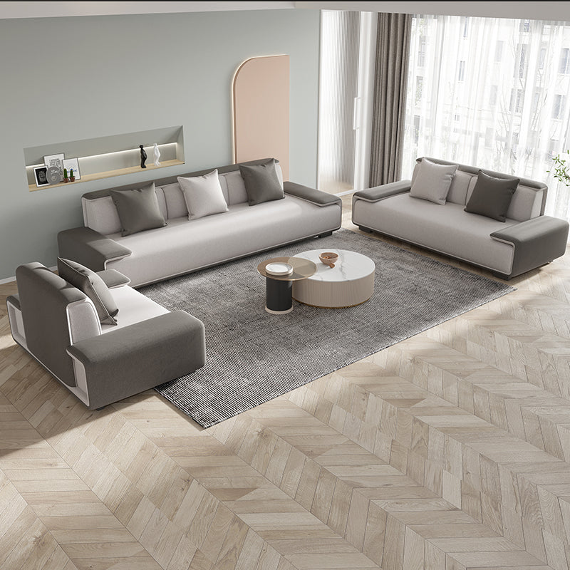 29.52"H Faux Leather Stain Resistant Pillow Top Arm Sofa for Living Room Clearhalo 'furn' 'furn_sofas' 'Furniture' 'furniture_sofas' 'kitchen' 'kitchen_sofas' 'Living Room Furniture' 'Sofa' 'sofas' 4777666