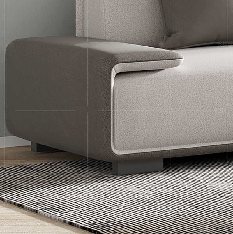 29.52"H Faux Leather Stain Resistant Pillow Top Arm Sofa for Living Room Clearhalo 'furn' 'furn_sofas' 'Furniture' 'furniture_sofas' 'kitchen' 'kitchen_sofas' 'Living Room Furniture' 'Sofa' 'sofas' 4777676