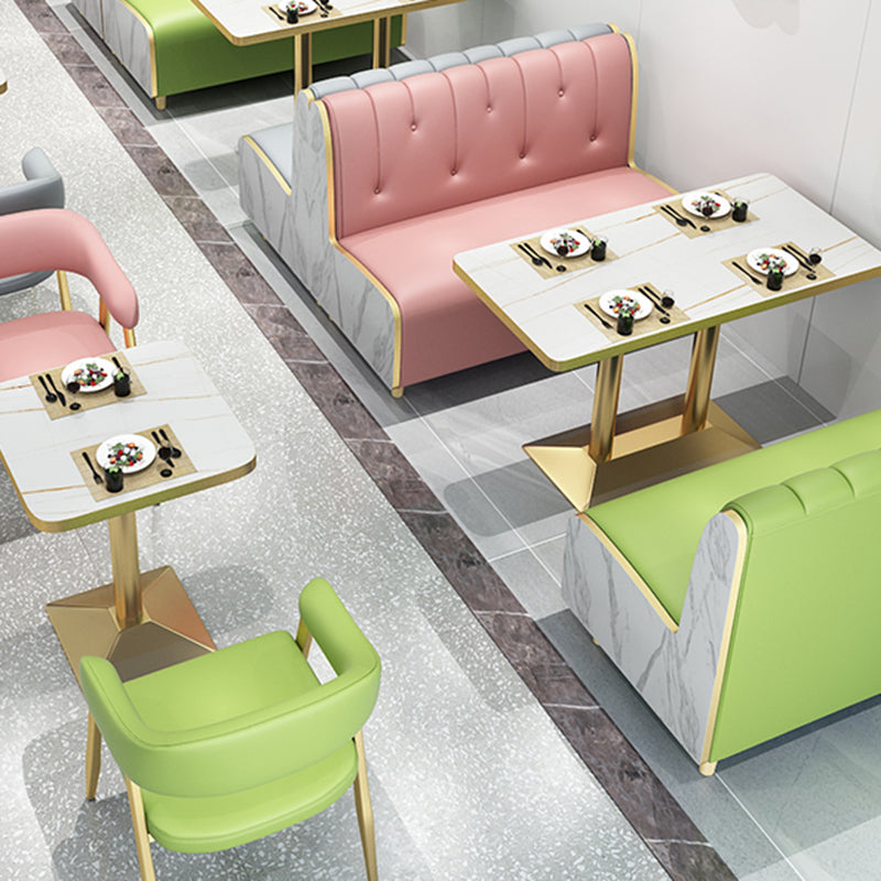 47.27"D x 25.59"W x 33.46"H Contemporary Glam 2-seat Sofa for Restaurant Clearhalo 'furn' 'furn_sofas' 'Furniture' 'furniture_sofas' 'kitchen' 'kitchen_sofas' 'Living Room Furniture' 'Sofa' 'sofas' 4777748