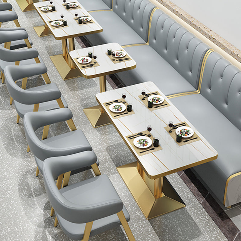 47.27"D x 25.59"W x 33.46"H Contemporary Glam 2-seat Sofa for Restaurant Clearhalo 'furn' 'furn_sofas' 'Furniture' 'furniture_sofas' 'kitchen' 'kitchen_sofas' 'Living Room Furniture' 'Sofa' 'sofas' 4777749