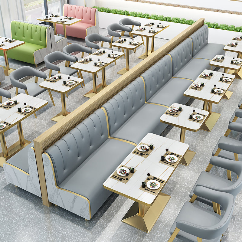 47.27"D x 25.59"W x 33.46"H Contemporary Glam 2-seat Sofa for Restaurant Clearhalo 'furn' 'furn_sofas' 'Furniture' 'furniture_sofas' 'kitchen' 'kitchen_sofas' 'Living Room Furniture' 'Sofa' 'sofas' 4777750