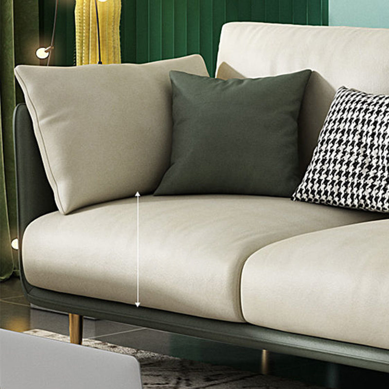 Cushion Back Slipcovered Furniture Sectionals Faux Leather Sofa Clearhalo 'furn' 'furn_sectionals' 'Furniture' 'furniture_sectionals' 'kitchen' 'kitchen_sectionals' 'Living Room Furniture' 'Sectionals' 4777830