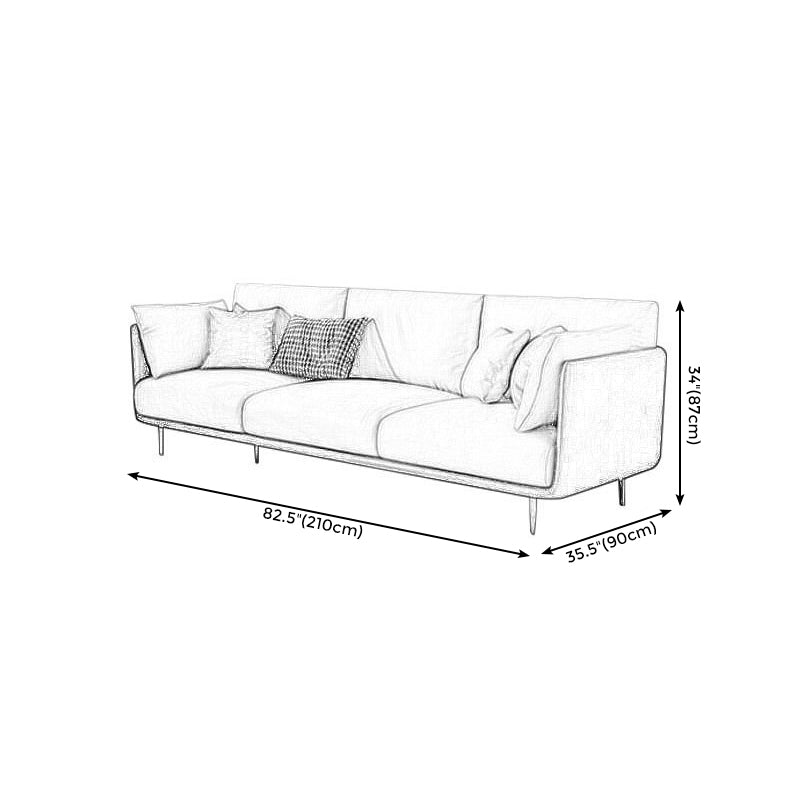 Cushion Back Slipcovered Furniture Sectionals Faux Leather Sofa Clearhalo 'furn' 'furn_sectionals' 'Furniture' 'furniture_sectionals' 'kitchen' 'kitchen_sectionals' 'Living Room Furniture' 'Sectionals' 4777836