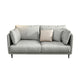 Light-grey Pillowed Back Cushions Contemporary Removable Cushions Sofa 71"L x 37"W x 34"H Clearhalo 'furn' 'furn_sectionals' 'Furniture' 'furniture_sectionals' 'kitchen' 'kitchen_sectionals' 'Living Room Furniture' 'Sectionals' 4777876