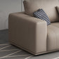 Transitional Modern Cushions Sofa 31.5"High Square Arm Sofa, Beige Clearhalo 'furn' 'furn_sectionals' 'Furniture' 'furniture_sectionals' 'kitchen' 'kitchen_sectionals' 'Living Room Furniture' 'Sectionals' 4777984