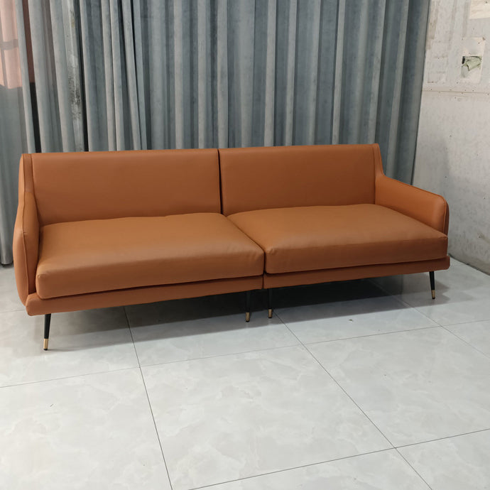 Modern Pillow Top Arm Settee Furniture with Pillows Dark Brown Sofa and Chaise Clearhalo 'furn' 'furn_sectionals' 'Furniture' 'furniture_sectionals' 'kitchen' 'kitchen_sectionals' 'Living Room Furniture' 'Sectionals' 4778074
