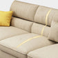 Modern Reversible Chaise Sofa with Pillows Flared Arm Sofa for Living Room Clearhalo 'furn' 'furn_sectionals' 'Furniture' 'furniture_sectionals' 'kitchen' 'kitchen_sectionals' 'Living Room Furniture' 'Sectionals' 4779104