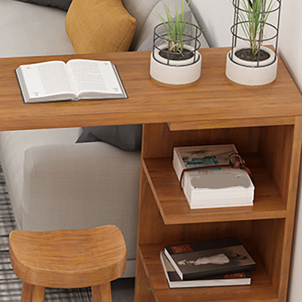 Nordic Glam Wooden Bar Counter Table Rectangle Dining Table for Kitchen Clearhalo 'Bar Furniture' 'Bar Tables' 'bar_tables' 'furn' 'furn_bar_tables' 'Furniture' 'furniture_bar_tables' 'Kitchen & Dining Furniture' 4779593