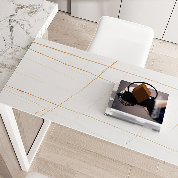 Contemporary Style Rectangle Bar Counter Table Dining Sintered Stone Table for Kitchen Clearhalo 'Bar Furniture' 'Bar Tables' 'bar_tables' 'furn' 'furn_bar_tables' 'Furniture' 'furniture_bar_tables' 'Kitchen & Dining Furniture' 4779620