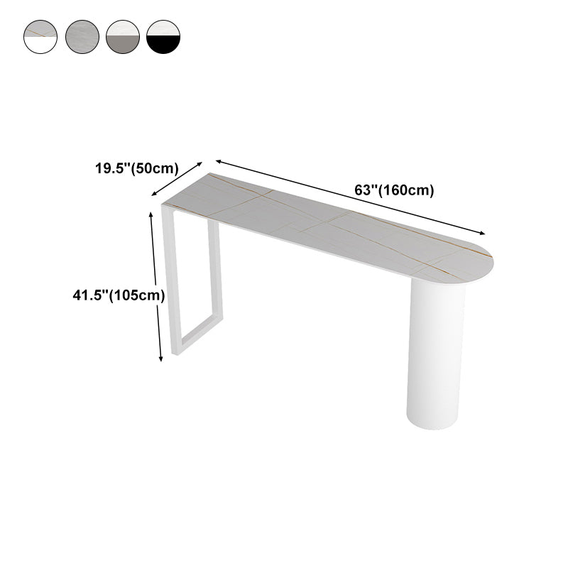 Contemporary Style Rectangle Bar Counter Table Dining Sintered Stone Table for Kitchen Clearhalo 'Bar Furniture' 'Bar Tables' 'bar_tables' 'furn' 'furn_bar_tables' 'Furniture' 'furniture_bar_tables' 'Kitchen & Dining Furniture' 4779628