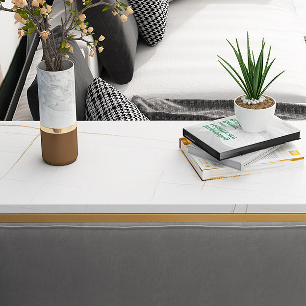 Nordic Glam Rectangle Bar Counter Dining Table Sintered Stone Table Clearhalo 'Bar Furniture' 'Bar Tables' 'bar_tables' 'furn' 'furn_bar_tables' 'Furniture' 'furniture_bar_tables' 'Kitchen & Dining Furniture' 4779636