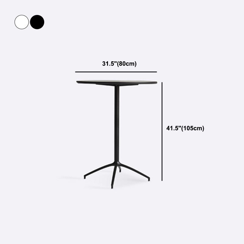 Industrial Round Bar Counter Table Dining Wooden Counter Table for Restaurant Clearhalo 'Bar Furniture' 'Bar Tables' 'bar_tables' 'Furniture' 'furniture_bar_tables' 'Kitchen & Dining Furniture' 4779674
