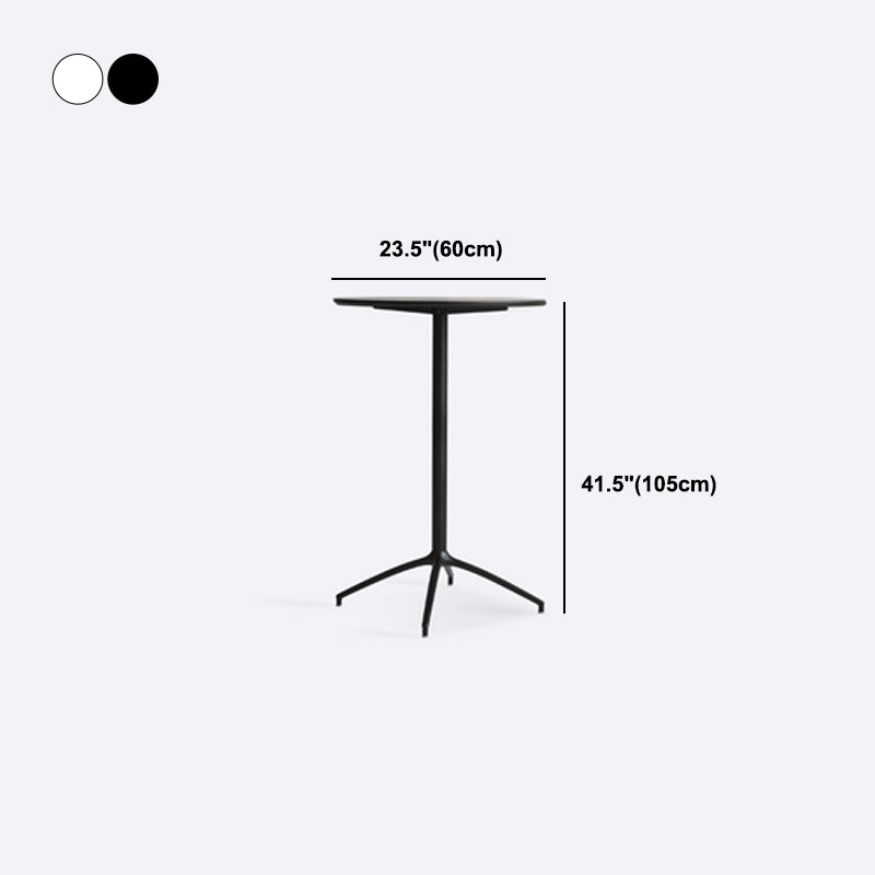 Industrial Round Bar Counter Table Dining Wooden Counter Table for Restaurant Clearhalo 'Bar Furniture' 'Bar Tables' 'bar_tables' 'Furniture' 'furniture_bar_tables' 'Kitchen & Dining Furniture' 4779676