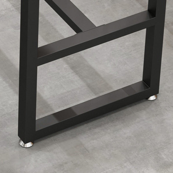 Stone Bar Dining Table Industrial Bar Dining Table with Black Base Clearhalo 'Bar Furniture' 'Bar Tables' 'bar_tables' 'furn' 'furn_bar_tables' 'Furniture' 'furniture_bar_tables' 'Kitchen & Dining Furniture' 4779683