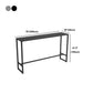 Stone Bar Dining Table Industrial Bar Dining Table with Black Base Clearhalo 'Bar Furniture' 'Bar Tables' 'bar_tables' 'furn' 'furn_bar_tables' 'Furniture' 'furniture_bar_tables' 'Kitchen & Dining Furniture' 4779694