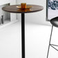 Industrial Round Bar Counter Table Dining Counter Table for Restaurant Clearhalo 'Bar Furniture' 'Bar Tables' 'bar_tables' 'furn' 'furn_bar_tables' 'Furniture' 'furniture_bar_tables' 'Kitchen & Dining Furniture' 4779701