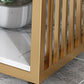 Rectangle Stone Bar Dining Table Contemporary Bar Table with Sled Base Clearhalo 'Bar Furniture' 'Bar Tables' 'bar_tables' 'furn' 'furn_bar_tables' 'Furniture' 'furniture_bar_tables' 'Kitchen & Dining Furniture' 4779753