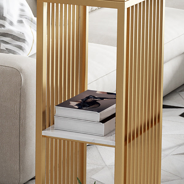 Rectangle Stone Bar Dining Table Contemporary Bar Table with Sled Base Clearhalo 'Bar Furniture' 'Bar Tables' 'bar_tables' 'furn' 'furn_bar_tables' 'Furniture' 'furniture_bar_tables' 'Kitchen & Dining Furniture' 4779756