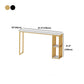 Rectangle Stone Bar Dining Table Contemporary Bar Table with Sled Base Clearhalo 'Bar Furniture' 'Bar Tables' 'bar_tables' 'furn' 'furn_bar_tables' 'Furniture' 'furniture_bar_tables' 'Kitchen & Dining Furniture' 4779758