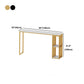 Rectangle Stone Bar Dining Table Contemporary Bar Table with Sled Base Clearhalo 'Bar Furniture' 'Bar Tables' 'bar_tables' 'furn' 'furn_bar_tables' 'Furniture' 'furniture_bar_tables' 'Kitchen & Dining Furniture' 4779759