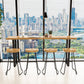 Solid Wood Bar Dining Table Traditional Luxury Rectangle Bar Table with Sled Base 47.2"L x 17.7"W x 41.3"H Clearhalo 'Bar Furniture' 'Bar Tables' 'bar_tables' 'Furniture' 'furniture_bar_tables' 'Kitchen & Dining Furniture' 4779782