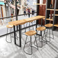 Solid Wood Bar Dining Table Traditional Luxury Rectangle Bar Table with Sled Base 63"L x 17.7"W x 41.3"H Clearhalo 'Bar Furniture' 'Bar Tables' 'bar_tables' 'Furniture' 'furniture_bar_tables' 'Kitchen & Dining Furniture' 4779784