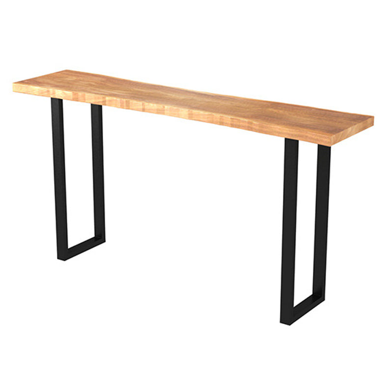 Solid Wood Bar Dining Table Traditional Luxury Rectangle Bar Table with Sled Base Clearhalo 'Bar Furniture' 'Bar Tables' 'bar_tables' 'Furniture' 'furniture_bar_tables' 'Kitchen & Dining Furniture' 4779785