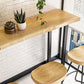 Solid Wood Bar Dining Table Traditional Luxury Rectangle Bar Table with Sled Base Clearhalo 'Bar Furniture' 'Bar Tables' 'bar_tables' 'Furniture' 'furniture_bar_tables' 'Kitchen & Dining Furniture' 4779786