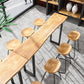 Solid Wood Bar Dining Table Traditional Luxury Rectangle Bar Table with Sled Base Clearhalo 'Bar Furniture' 'Bar Tables' 'bar_tables' 'Furniture' 'furniture_bar_tables' 'Kitchen & Dining Furniture' 4779789