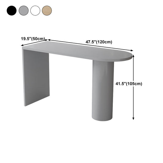 Solid Wood Bar Dining Table Contemporary Bar Dining Table with Sled Base Clearhalo 'Bar Furniture' 'Bar Tables' 'bar_tables' 'Furniture' 'furniture_bar_tables' 'Kitchen & Dining Furniture' 4779827