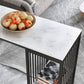 Stone Rectangle Bar Dining Table Contemporary Bar Table with Sled Base Clearhalo 'Bar Furniture' 'Bar Tables' 'bar_tables' 'furn' 'furn_bar_tables' 'Furniture' 'furniture_bar_tables' 'Kitchen & Dining Furniture' 4779848