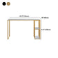 Stone Rectangle Bar Dining Table Contemporary Bar Table with Sled Base Clearhalo 'Bar Furniture' 'Bar Tables' 'bar_tables' 'furn' 'furn_bar_tables' 'Furniture' 'furniture_bar_tables' 'Kitchen & Dining Furniture' 4779854
