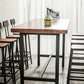 Wood Top Bar Dining Table Traditional Luxury Rectangle Bar Table with Trestle Base Clearhalo 'Bar Furniture' 'Bar Tables' 'bar_tables' 'furn' 'furn_bar_tables' 'Furniture' 'furniture_bar_tables' 'Kitchen & Dining Furniture' 4779864