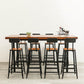 Wood Top Bar Dining Table Traditional Luxury Rectangle Bar Table with Trestle Base Clearhalo 'Bar Furniture' 'Bar Tables' 'bar_tables' 'furn' 'furn_bar_tables' 'Furniture' 'furniture_bar_tables' 'Kitchen & Dining Furniture' 4779865